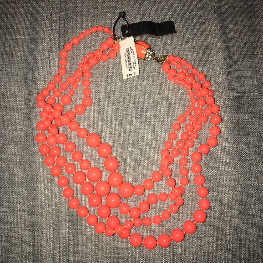 NWT! Coral J Crew Statement Necklace